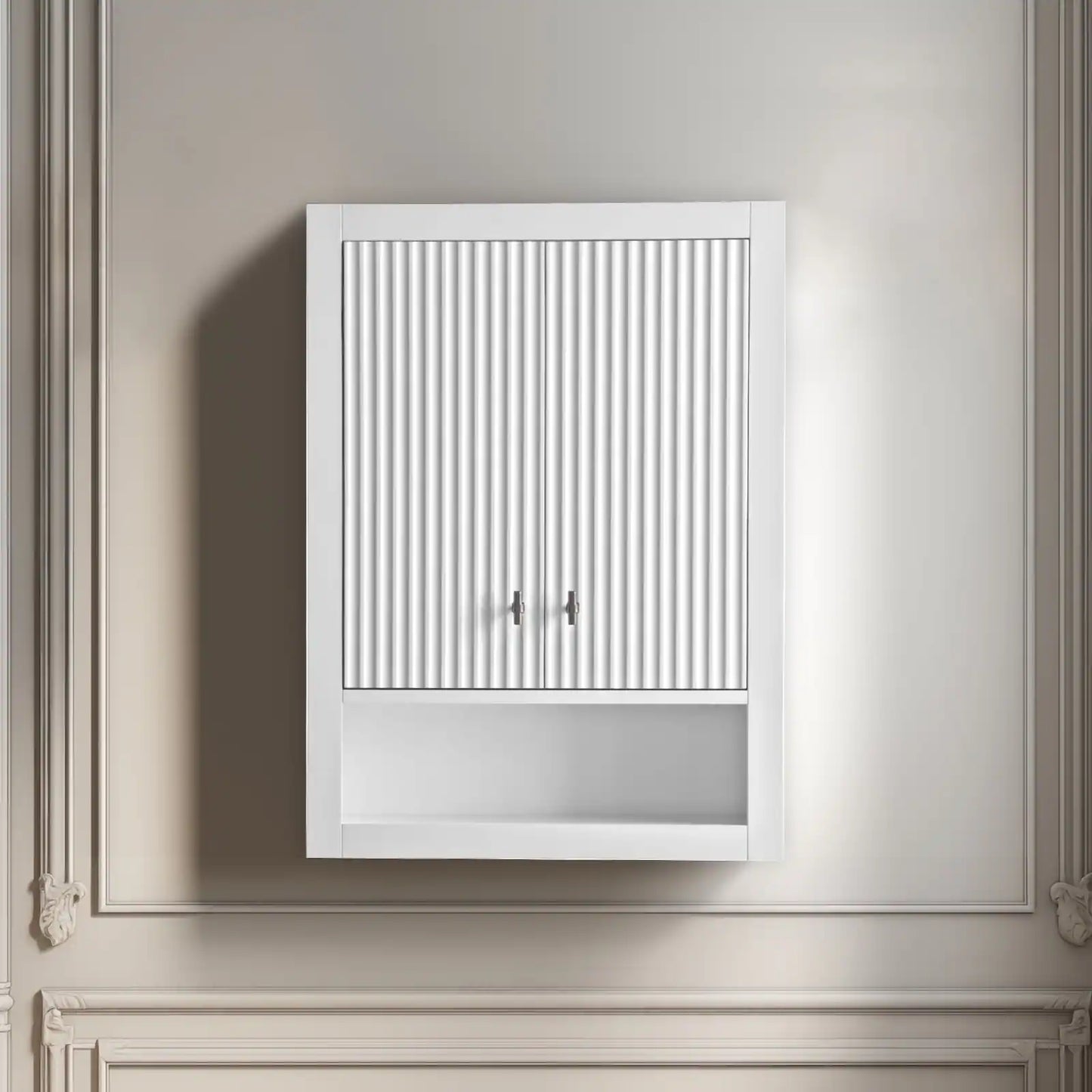 24 "Wall Mounted Bathroom Storage Cabinet with Soft Close Doors
