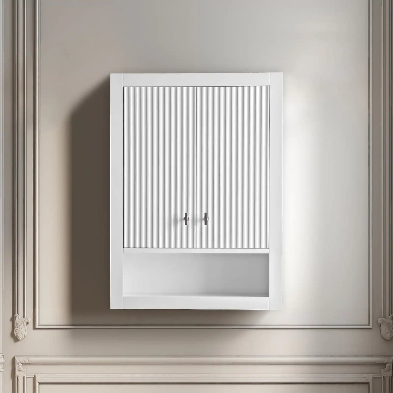 24 "Wall Mounted Bathroom Storage Cabinet with Soft Close Doors