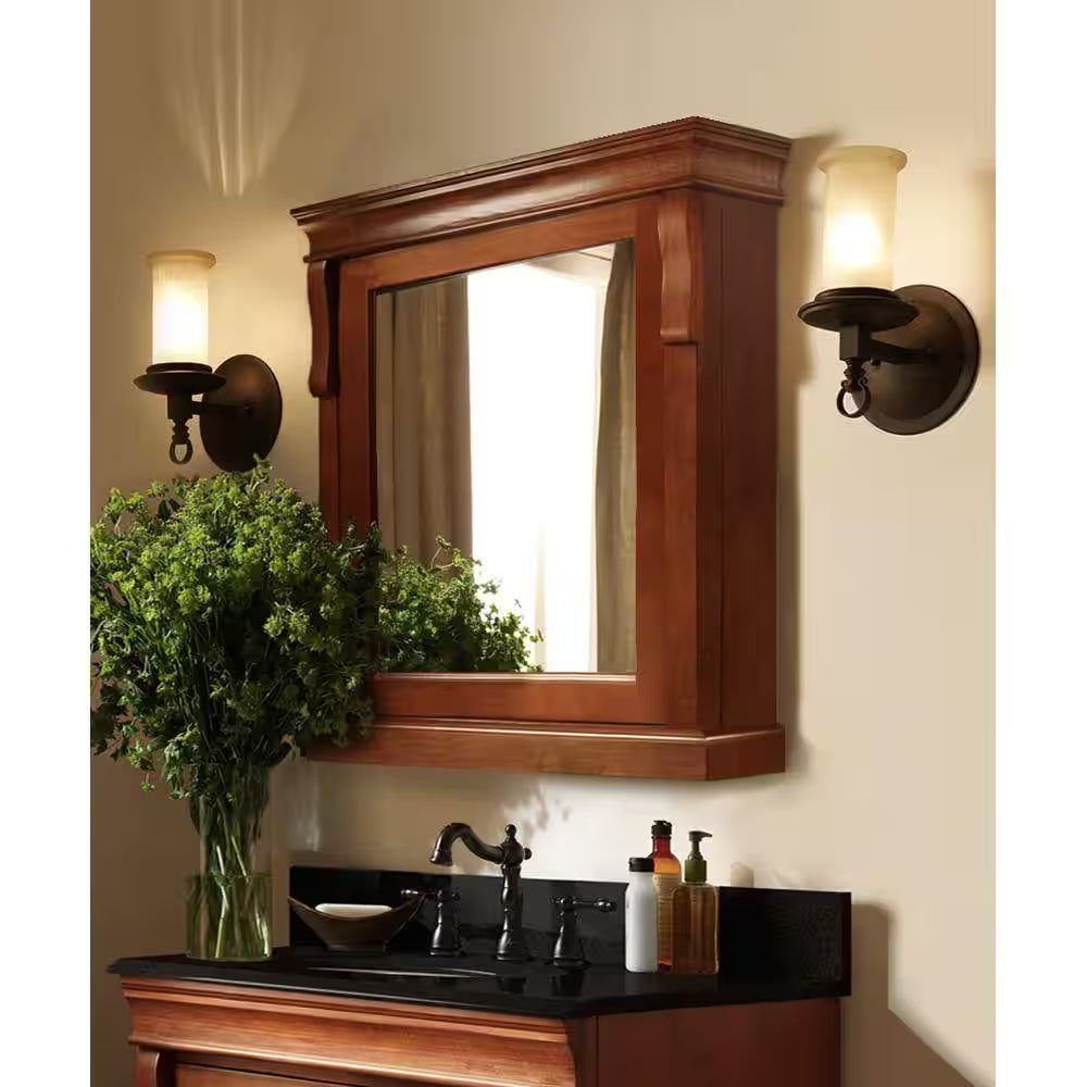Naples 25 In. W X 31 In. H Rectangular Medicine Cabinet with Mirror