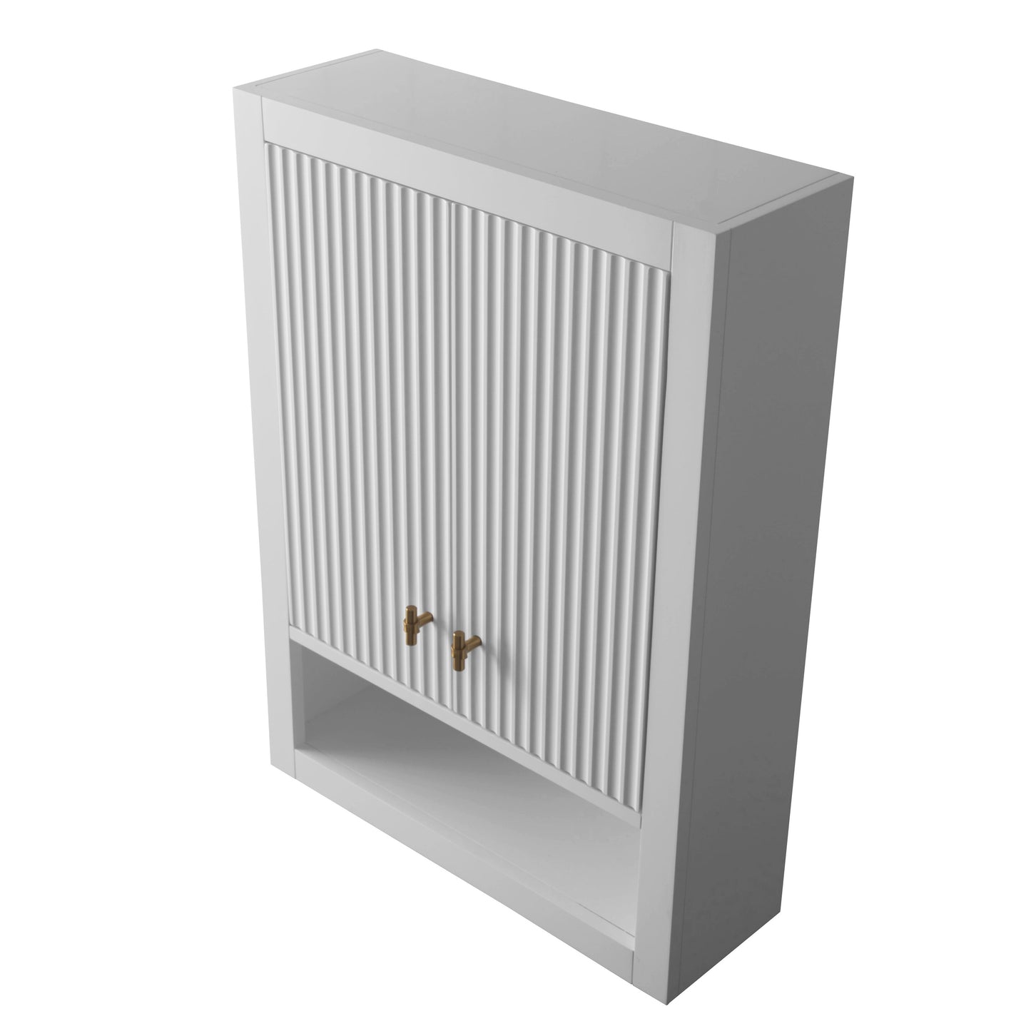 24 "Wall Mounted Bathroom Storage Cabinet with Soft Close Doors