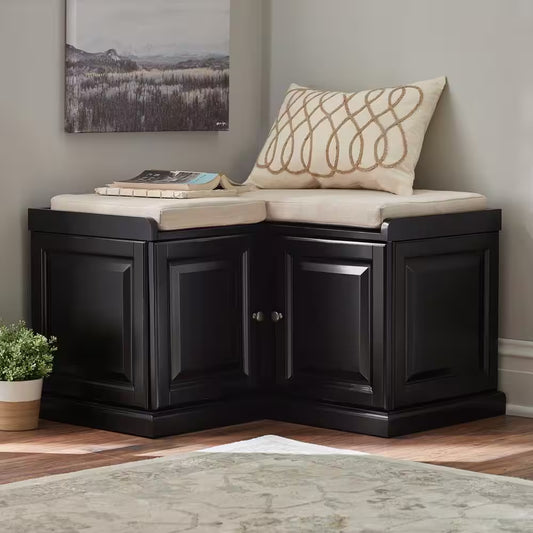 Walker Black Storage Bench (30 In. W)