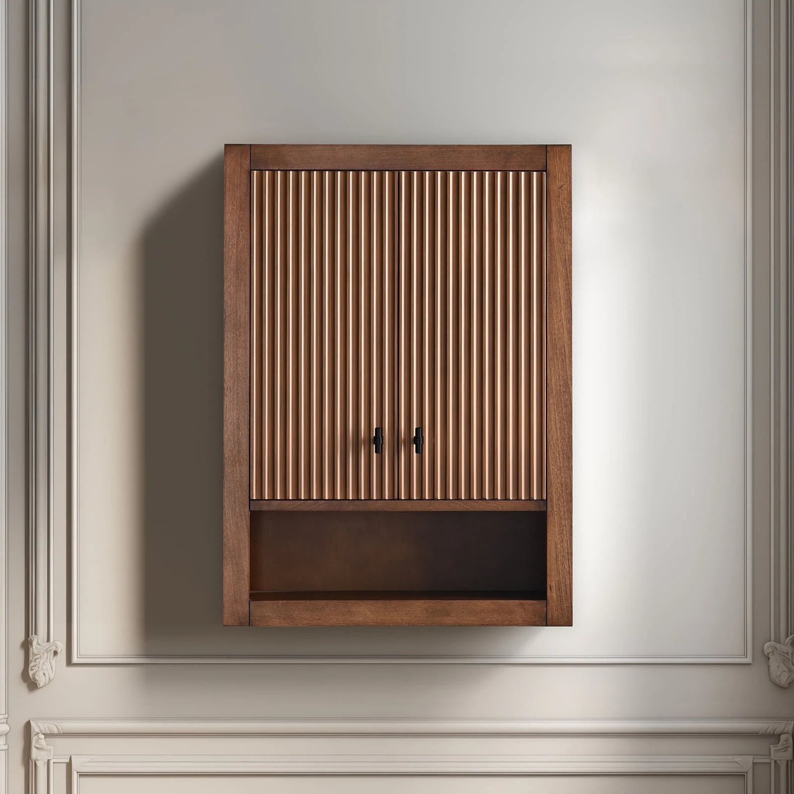 24 "Wall Mounted Bathroom Storage Cabinet with Soft Close Doors